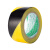 PVC黄黑警示胶带黑黄一米线斑马线警戒带隔离带彩色地标贴线地贴 黄色宽4.8cm*长18米
