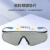 霍尼韦尔 300111 护目镜S300A灰色镜片灰蓝镜框耐刮擦防雾眼镜防护眼镜1副装
