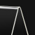 厚创 亚克力V型台卡桌牌 展示牌透明台牌 会议牌席卡桌签牌台号牌席位牌三角卡台座 150×80×2mm