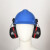 元族适用挂安全帽耳罩隔音降噪防噪音消音工厂工业护耳器插挂式安全帽专用 隔音耳罩+安全帽(黄色)