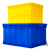 定制适用物流周转箱加厚长方形大号带盖储物收纳盒子养龟箱胶箱塑 0) 蓝色