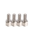 内外牙六角螺柱 英制机箱螺丝 铜镀镍串口螺柱现货（100个） 6-32*6.5+4铜