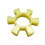 JGGYK T型梅花六角垫聚氨酯六角弹性圈联轴器 1/只 黄色聚氨酯T75