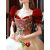 EYZR敬酒服新娘2024玫瑰礼服裙高端轻奢生日小众高级晚礼服红色连衣裙 红色宫廷玫瑰原版 XS