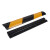 悦趣 线槽减速带 橡胶PVC电缆保护斜纹波点小一槽1000*150*30