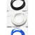 白色弹簧电缆铜芯螺旋线2x0.75平方3x2.5.平方黑色伸缩螺旋电源线 白2x0.3平 2.5米