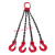 起重链条吊索具 吊装工具铁链子扣勾工具吊具挂钩吊装1-30吨 6.4吨1米2根链2钩