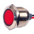 BERM金属指示灯信号灯通用小型防水LED电源指示灯 10mm带线红灯ACDC110-220V