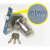 日本进口美和MIWA牌HM双舌室内门锁U9HMW-1不锈钢带钥匙球形锁 拉丝不锈钢 55mm 通用型 带钥匙