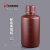 OLOEY塑料瓶2L5L小口试剂瓶广口黑色10L棕色避光HDPE白色样品进口 棕小口2L 含内塞