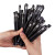 CJP 黑色针管头中性笔笔芯替芯 黑色中性笔15支