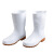 COFLYEE  可用靴白高筒耐油脂耐酸碱车间工作耐磨防滑 高筒 43