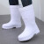 德国品质EVA泡沫白色水靴超轻防滑防水耐磨高筒棉雨靴男女厂水鞋轻便水靴 EVA泡沫靴单白色 38码
