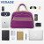 维丽杰（verage）商务手提包出差横款大容量电脑包行李箱上收纳包防泼水收纳包 紫色 公文包女