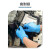 贸正(MaoZheng) 一次性丁腈橡胶乳胶手套劳保 无粉蓝色PVC实验室检查丁晴手套M码1000只MZS-LS100