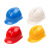 工臣牌 安全帽 工地国标加厚透气abs头盔建筑工程施工印字logo 1顶 蓝色YTQ进口玻璃钢