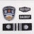 保安肩牌章软臂章保安服税务制服飞行员肩章工作服保安标志全套 E43-黑色胸牌+BA胸号+新保安软