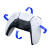 索尼（SONY）PS5游戏手柄DualSense无线控制器PC电脑steam国行 PS5手柄 蓝色+3m数据线