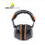 代尔塔DELTAPLUS 隔音耳罩睡眠用专业防降噪音学习睡觉专用防吵神器耳机 103115橙红新配色款