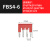 HXDU FBS4-6（4位/间距6mm） 铜直插弹簧接线端子短接条中心边插件定制