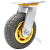 ONEVAN高弹力轻音脚轮转向轮 工业重型平板车手推车轮橡胶轮 万向脚轮 6寸