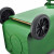 富都华创 环卫户外垃圾桶绿色50L大号商用果皮箱带盖塑料垃圾桶 FDHC-LJT-08