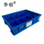 华程 分格塑料盒 物流周转箱 分类收纳整理配件箱仓库工业塑料筐 X267-1A级10.8L*435x318x100