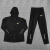 UA VIP秋季体育生田径训练服套装男外套美式运动拉链裤卫衣开衫连 K1运动拉链外套套装 S