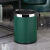 垃圾桶客厅创意厨房厕所卫生间卧室可爱大号北欧风ins轻奢圾 15L银圈-莫兰迪绿