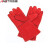 安达通 电焊手套 防火花耐高温隔热加长加厚焊工手套 红色八付装