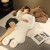 拍拍虎熊猫玩偶抱枕毛绒玩具大号趴趴熊公仔女床上睡觉夹腿枕布娃娃礼物 白色熊 65cm