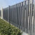 小区锌钢围墙护栏学校厂区铁艺防护栏杆氟碳漆工艺别墅围墙护栏 浅灰色款式一