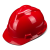 山头林村ABS领导安头帽工地透气建筑工程国标加厚玻璃钢安帽男印字白 V型国标加厚 红色