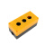 2MM孔按钮盒BX123456孔按钮开关控制盒急停指示灯防水黄色安装盒 三孔