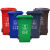 户外垃圾桶大号容量工业分类厨余室外带盖商用大型环卫箱干湿挂车 50L加厚：红色有害垃圾