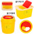 利器盒锐器盒筒黄色废物针头盒圆形方形医院用垃圾桶医院诊所用定 15升一方形