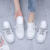 夏季半拖小白鞋女鞋2023年新款一脚蹬懒人孕妇包头凉拖休闲运动鞋 白灰 40