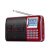 爱华888歌词显示充电多功能收音机简易老人便携MP3播放器迷你音响 四喇叭+重低音+充电器+4G卡