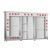杰通 3.6米不锈钢304(加顶棚）不锈钢建筑工地消防器材柜全套微型站室外工具组合箱应急展示沙箱YAL-037