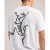 始祖鸟（ARC’TERYX）Multi Bird Logo 男款字母图案圆领棉质大金标短袖T恤 X7747 White Light/石膏白 XS（60kg及以下）尺码偏大