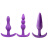 成人女用硅胶后庭肛塞同志用品扩肛器 果冻紫色