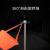京工京选 气象风向袋耐用夜光反光荧光油气化工企业风向测量风袋户外风速仪 0.8米红色反光款