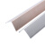 钛铝合金护角条护墙角保护条墙角贴免打孔包边条护角线防撞墙边条定制 拉丝亮黑(宽20mm) 1.2m