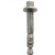 机械锚栓(后扩切底) 螺纹规格M8 螺杆长度80mm 类型单管 材质碳钢镀锌 强度等级8.8级
