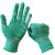 尼龙十三针薄款小号防晒手套干活用的手套男女工作劳保手套批发 绿色尼龙手套薄款(不带胶) 12双体验装