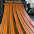 黄色帆布平胶带橡胶提升带工业传送带耐磨输送带机器传动带平皮带 10cm宽(每米)