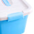 亚岳收纳箱塑料周转箱储物整理箱子收纳盒 北欧蓝小小号5L