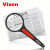 VIXEN日本原产进口手持阅读放大镜高清便携阅读看字学生老人老花弱视 M系列 直径60mm 3倍