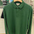 鳄鱼仔法国鳄鱼男装经典商务透气舒适长袖纯色翻领POLO衫 绿色 L