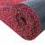 米奇特工（Agents mickey）pvc丝圈地毯 塑料防滑进门脚踏垫  14mm厚 黑红色  60*75cm